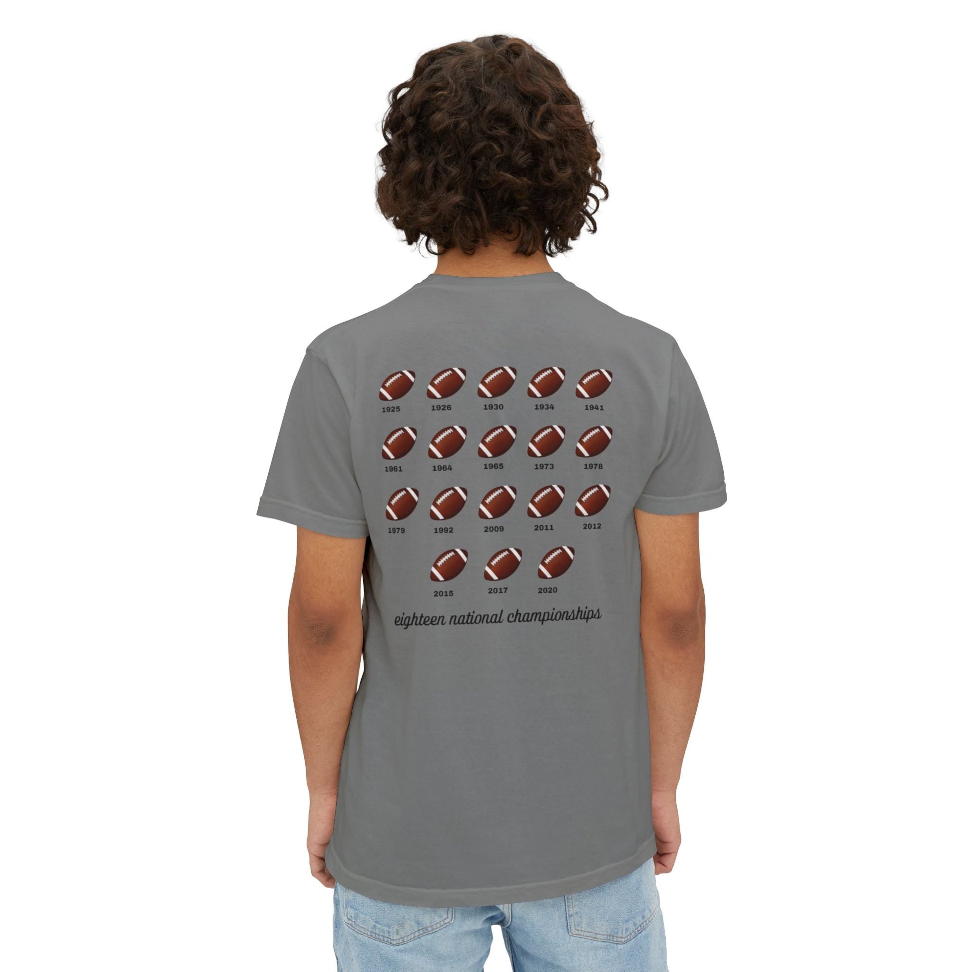 Alabama Elephant Eighteen Unisex Garment - Dyed Pocket T-Shirt - joyful