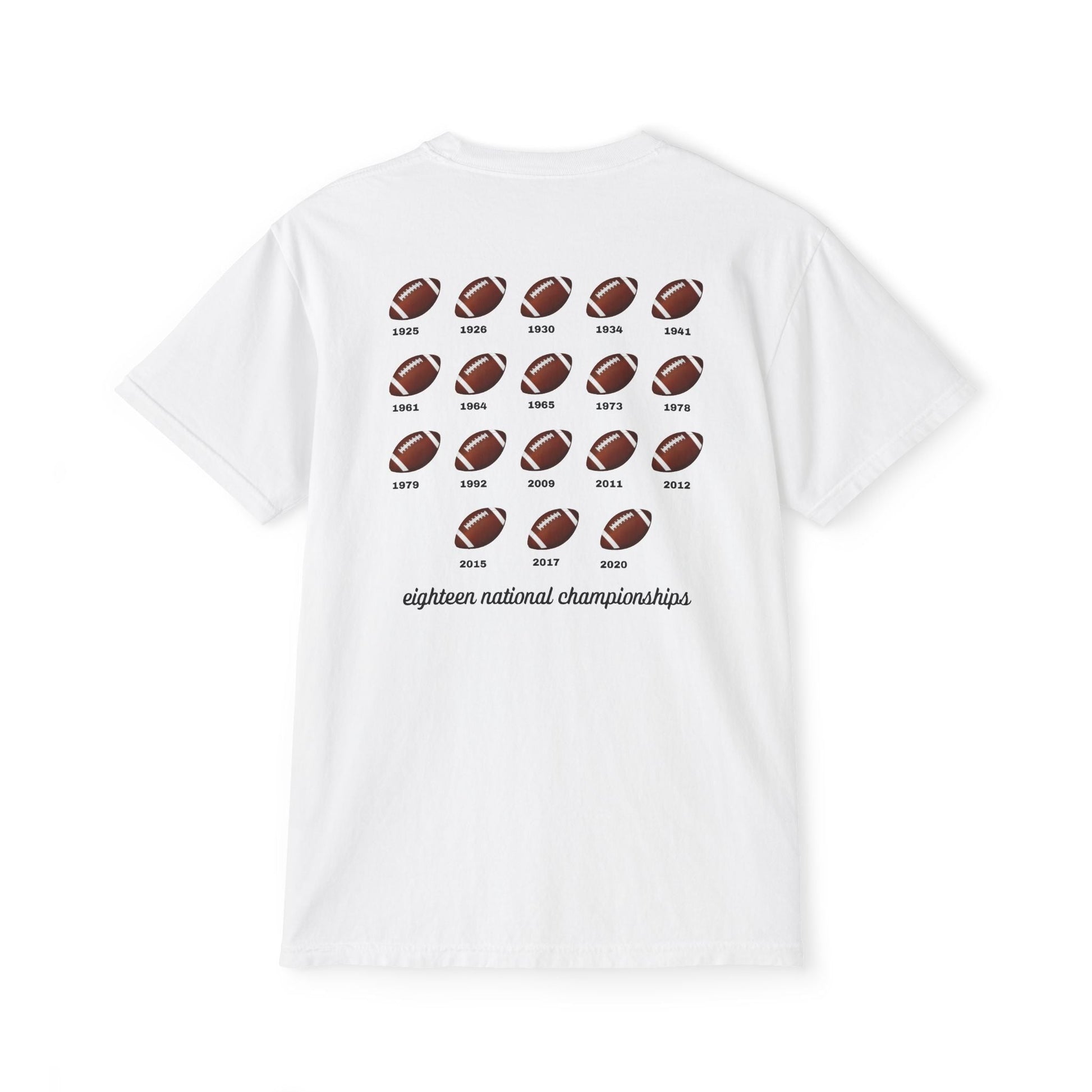 Alabama Elephant Eighteen Unisex Garment - Dyed Pocket T-Shirt - joyful