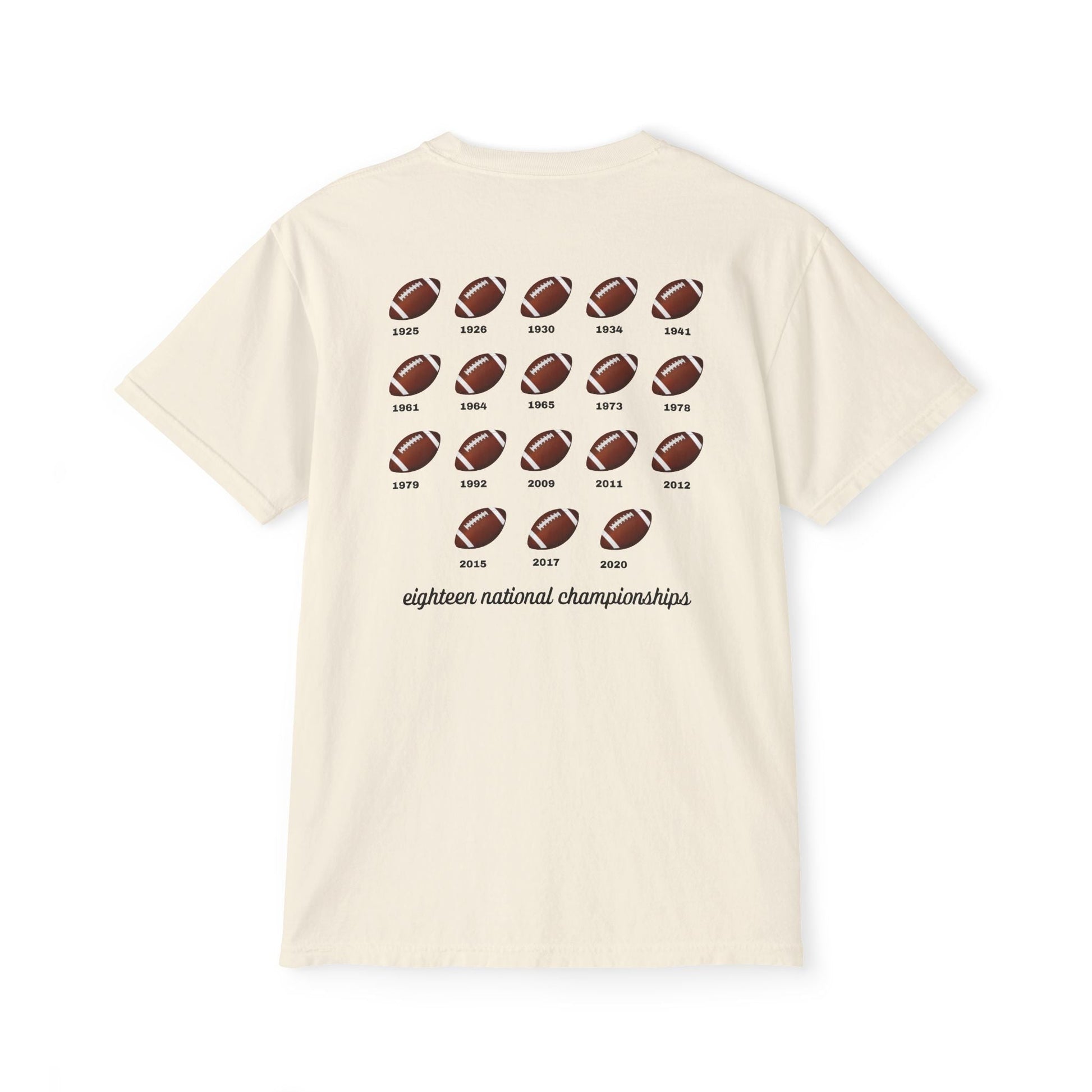 Alabama Elephant Eighteen Unisex Garment - Dyed Pocket T-Shirt - joyful