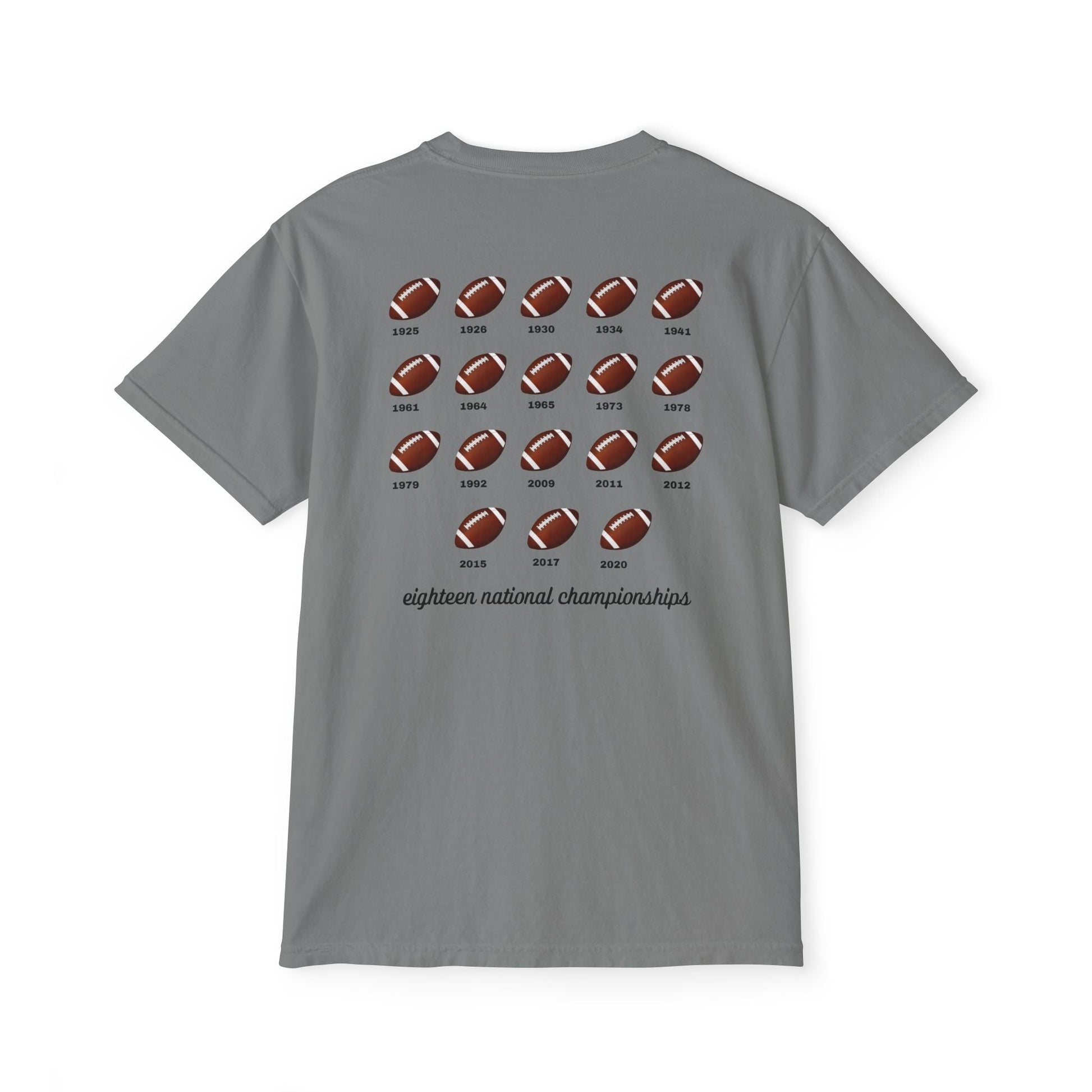 Alabama Elephant Eighteen Unisex Garment - Dyed Pocket T-Shirt - joyful