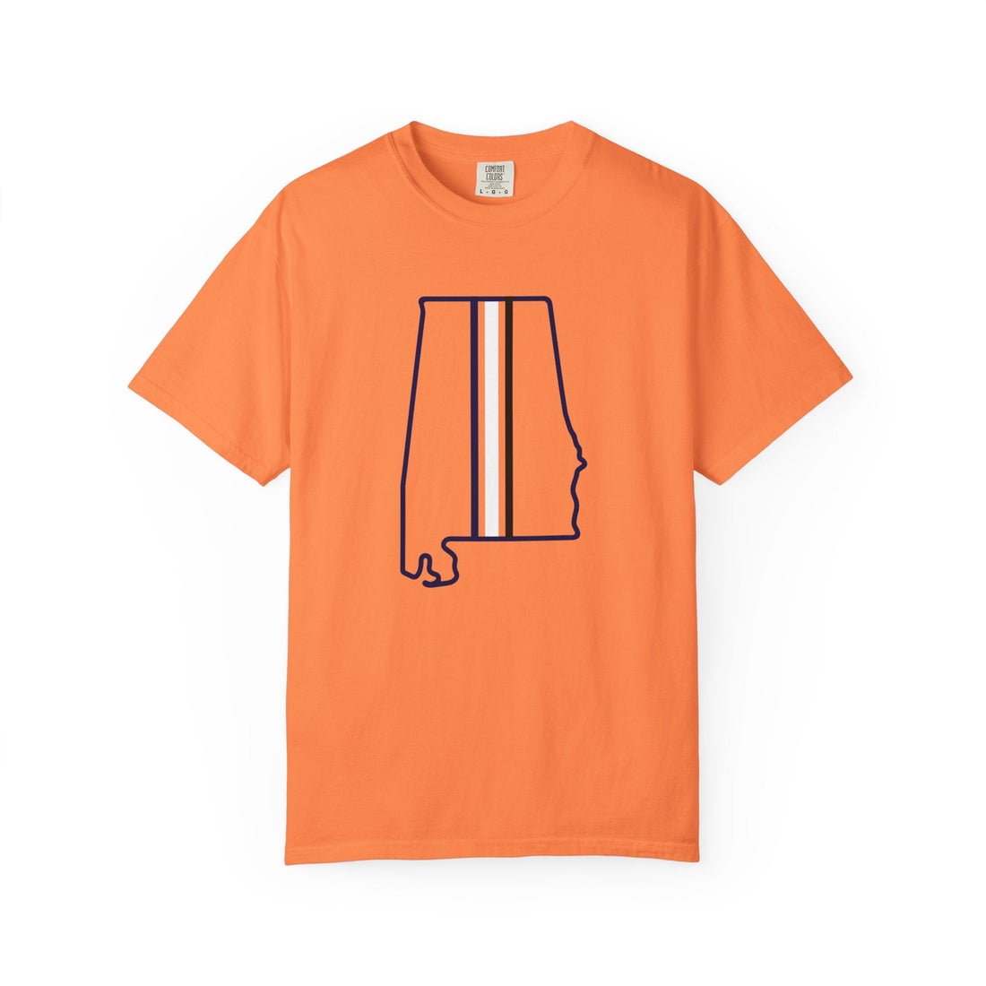 Auburn - Maps Comfort Colors T-shirt - joyful