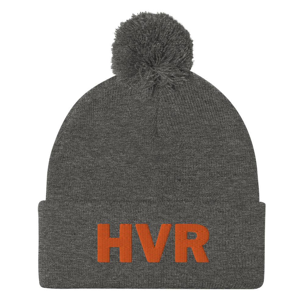 HVR orange Pom-Pom Beanie.