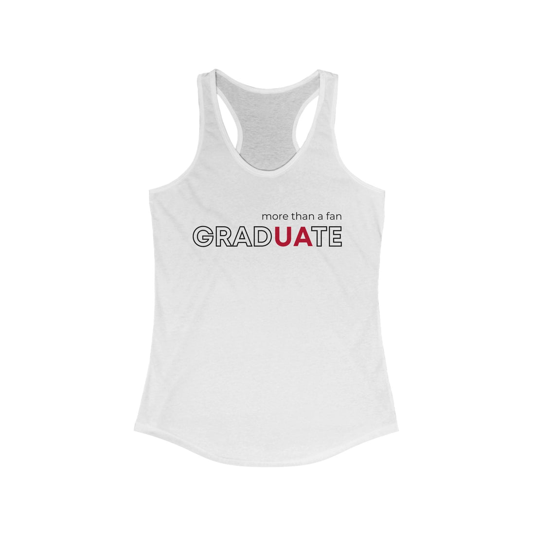 gradUAte - more than a fan Ideal Racerback Tank - joyful
