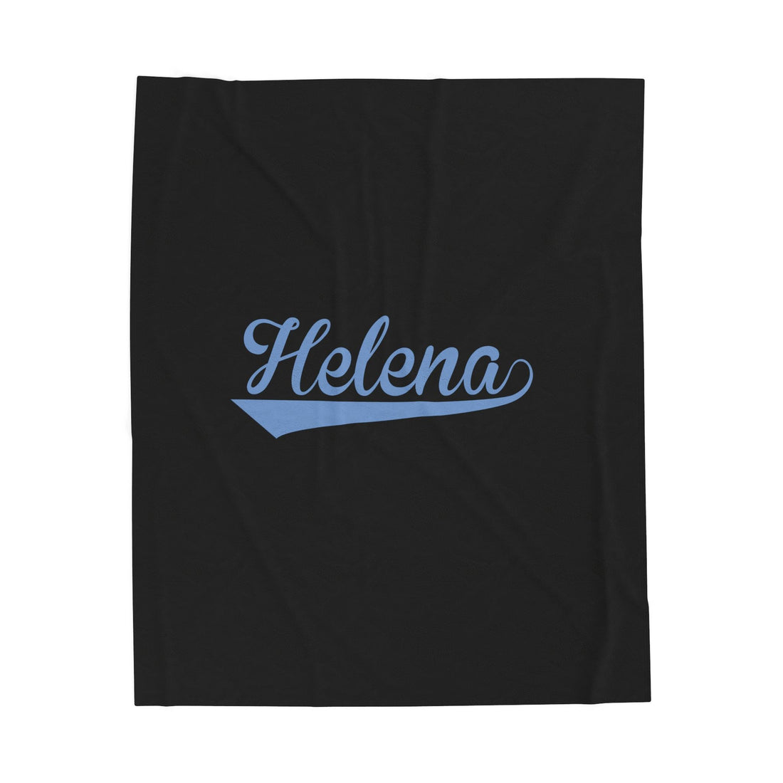 Helena Cursive Velveteen Plush Blanket - joyful