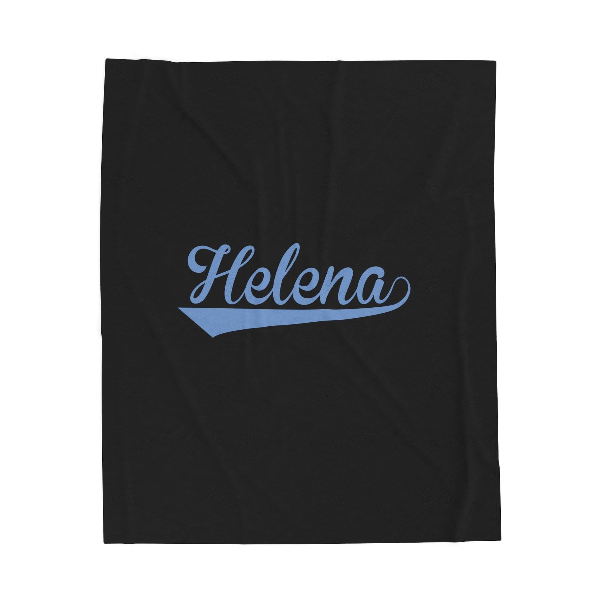 Helena Cursive Velveteen Plush Blanket - joyful