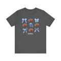 Helena - Football bow Unisex Jersey Short Sleeve Tee - joyful