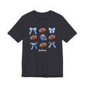 Helena - Football bow Unisex Jersey Short Sleeve Tee - joyful