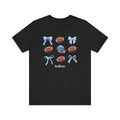 Helena - Football bow Unisex Jersey Short Sleeve Tee - joyful