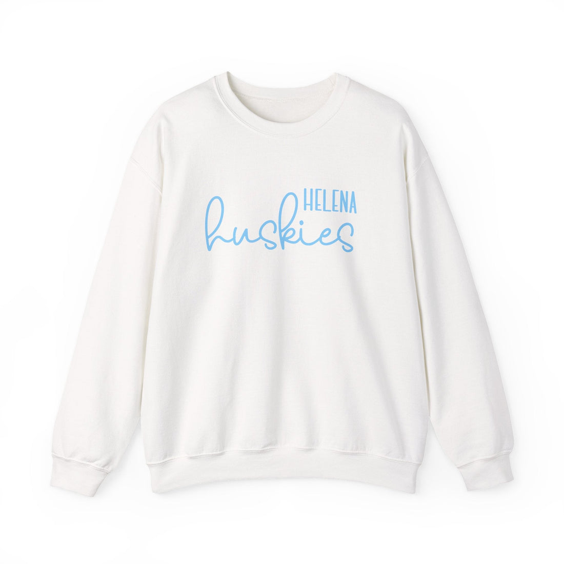 Helena Huskies cursive Heavy Blend™ Crewneck Sweatshirt - joyful