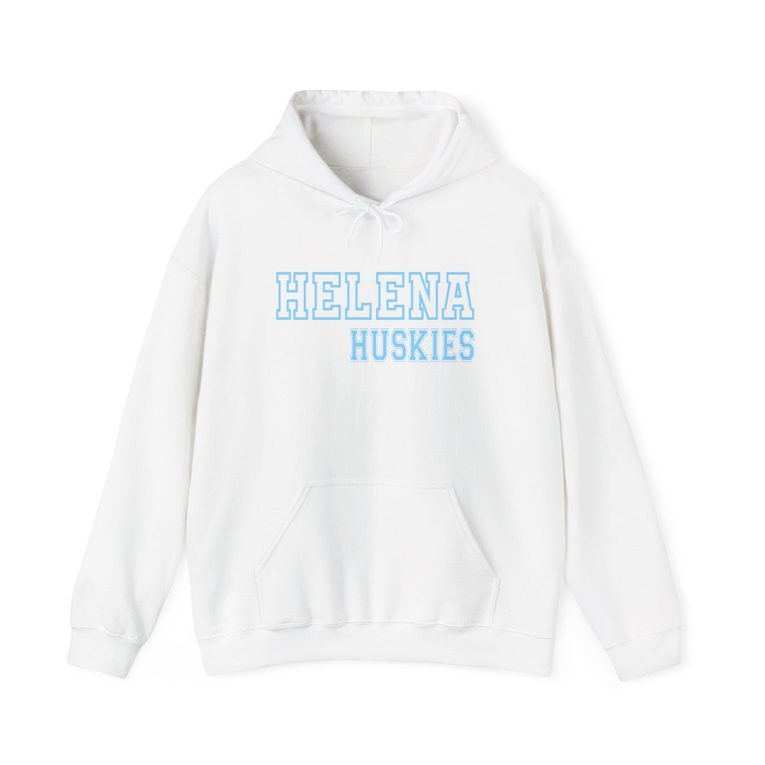 Helena Huskies cursive - Unisex Heavy Blend™ Hooded Sweatshirt - joyful