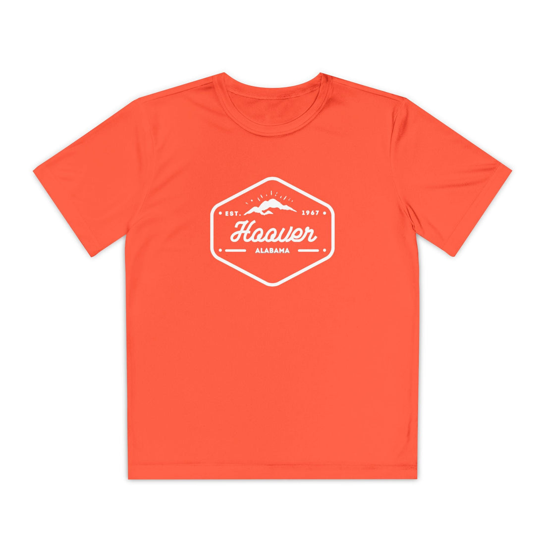 Hoover Badge - Youth Dri - fit Tshirt - joyful