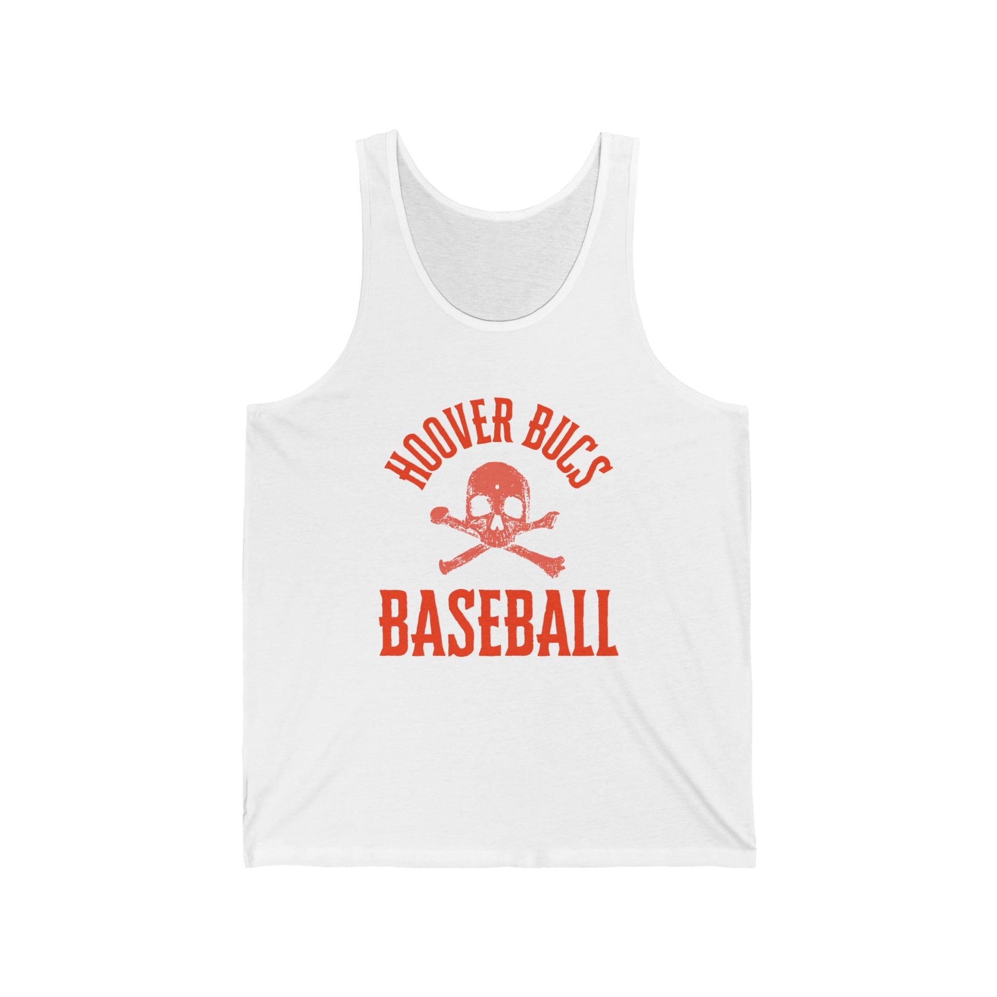 Hoover Baseball Skull Crossbone Unisex Jersey Tank - joyful