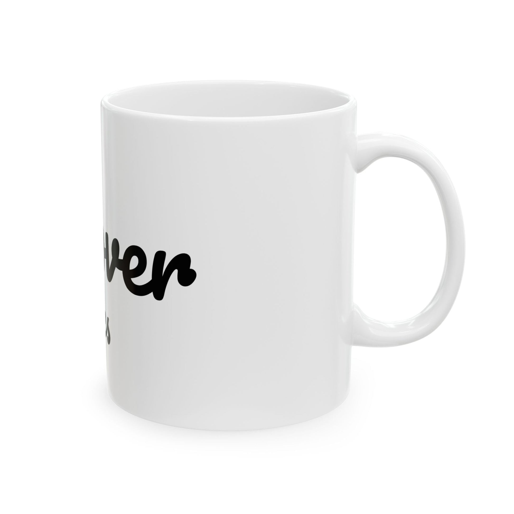 HOOVER BUCS - Black cursive - Ceramic Mug 11oz - joyful