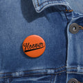 Hoover Cursive - Custom Pin Buttons - joyful