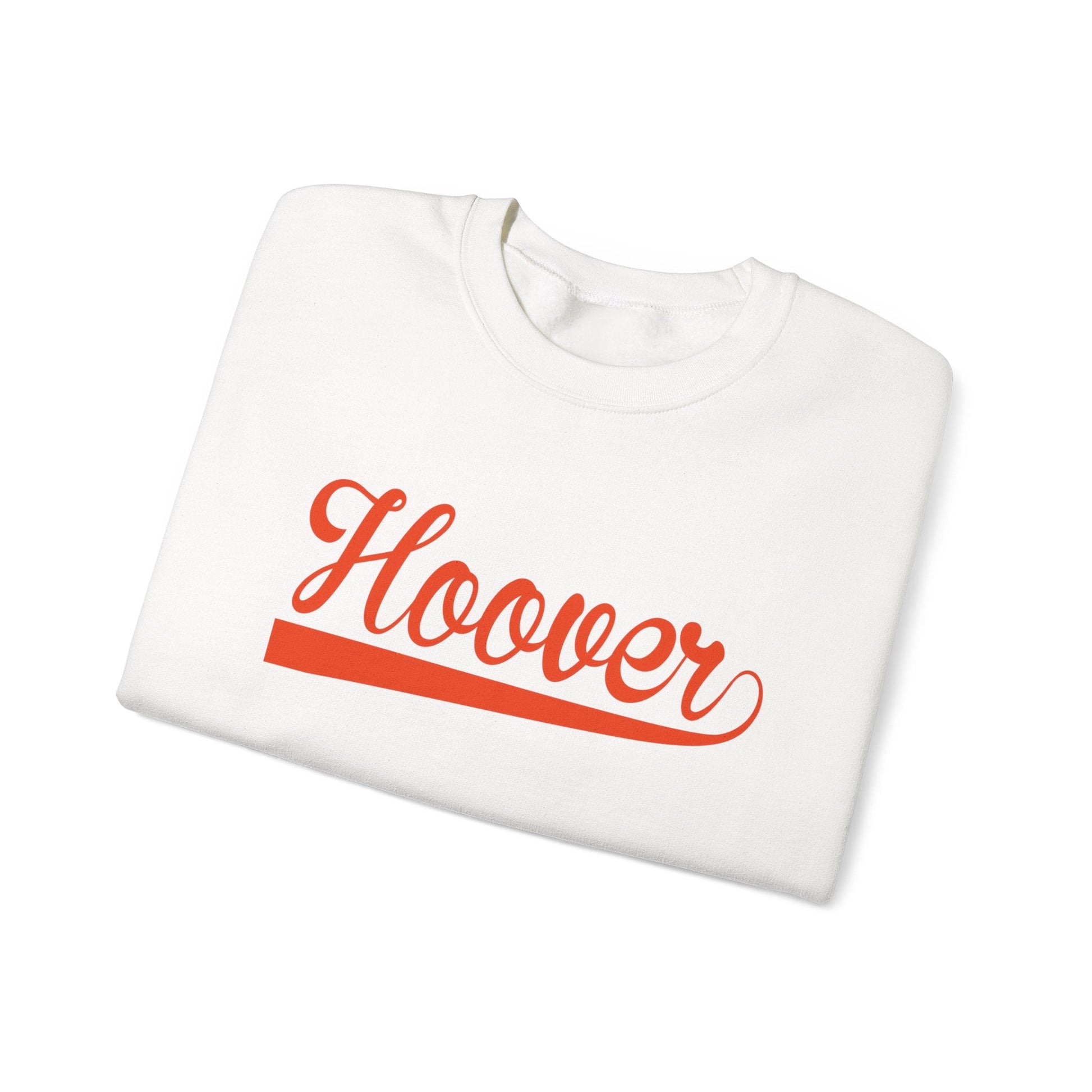Hoover cursive Unisex Heavy Blend™ Crewneck Sweatshirt - joyful