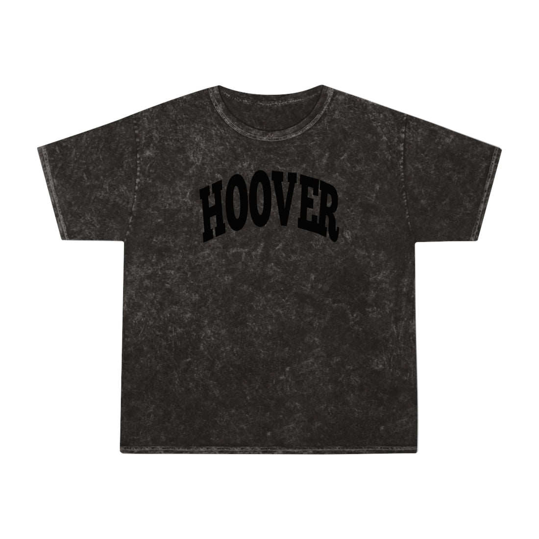 HOOVER Curved Unisex Mineral Wash T-Shirt - joyful