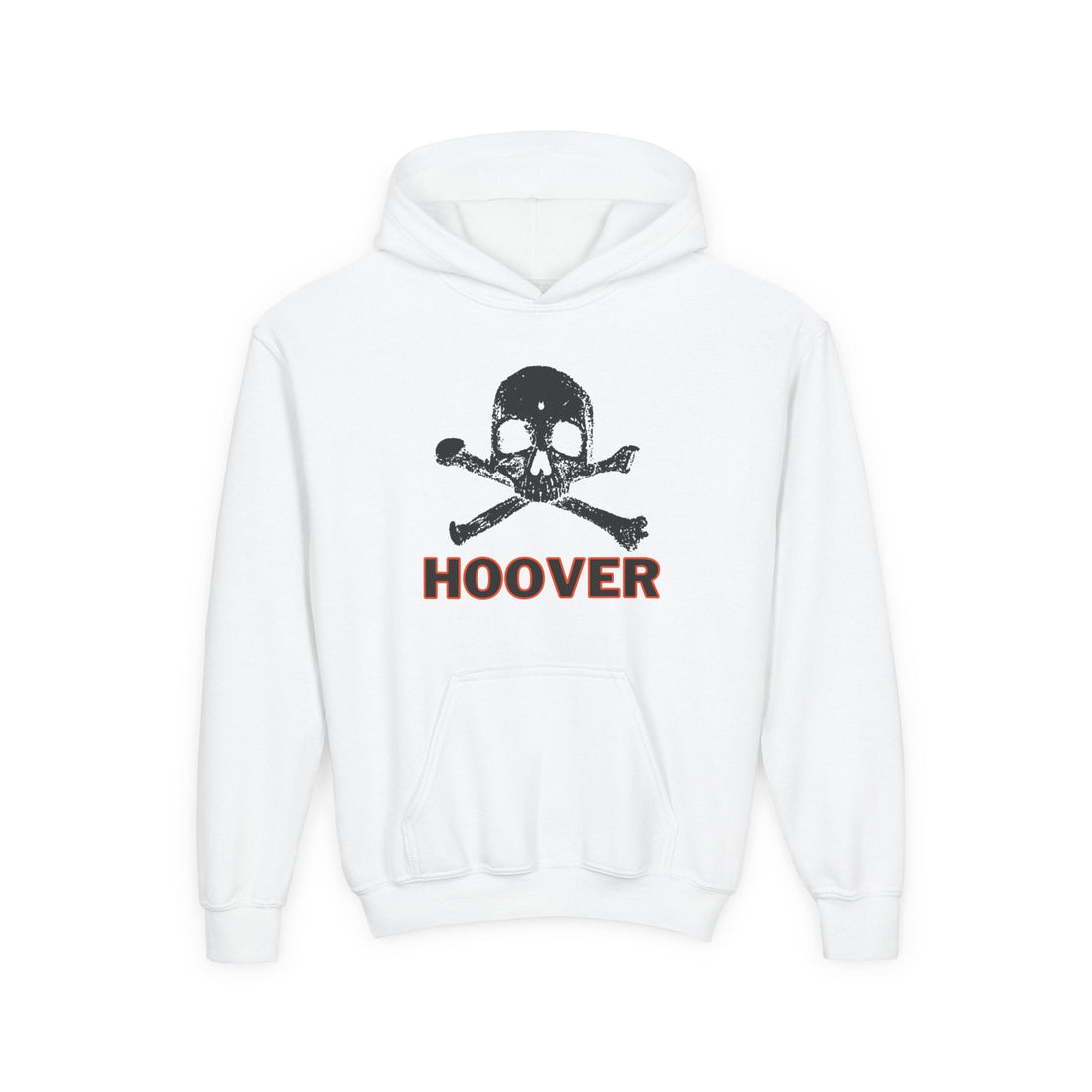 Hoover - Skull Youth Heavy Blend Hooded Sweatshirt - joyful