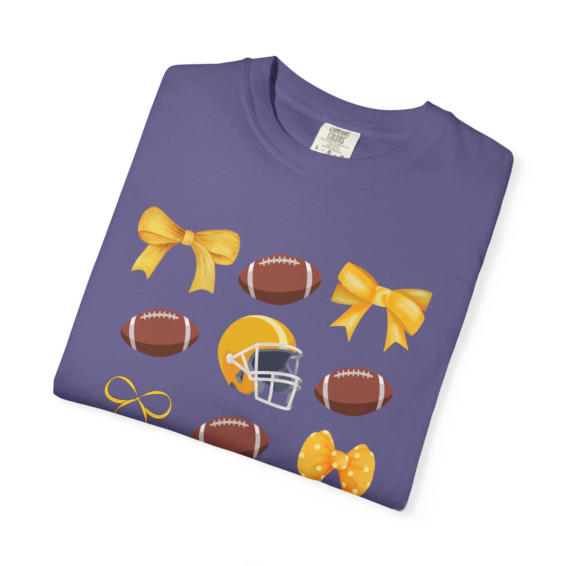 Louisiana - Balls & Bows Comfort Colors T-shirt - joyful