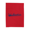 Oak Mountain Velveteen Plush Blanket - joyful