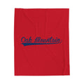 Oak Mountain Velveteen Plush Blanket - joyful