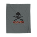 Skull/Crossbones Hoover Velveteen Plush Blanket - joyful