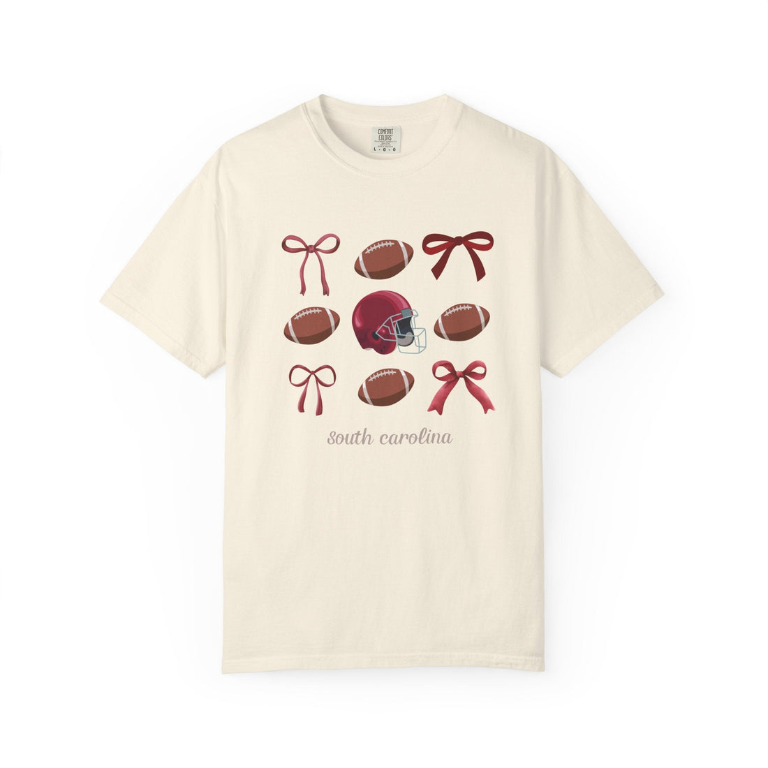 South Carolina Balls & Bows Comfort Colors T-shirt - joyful