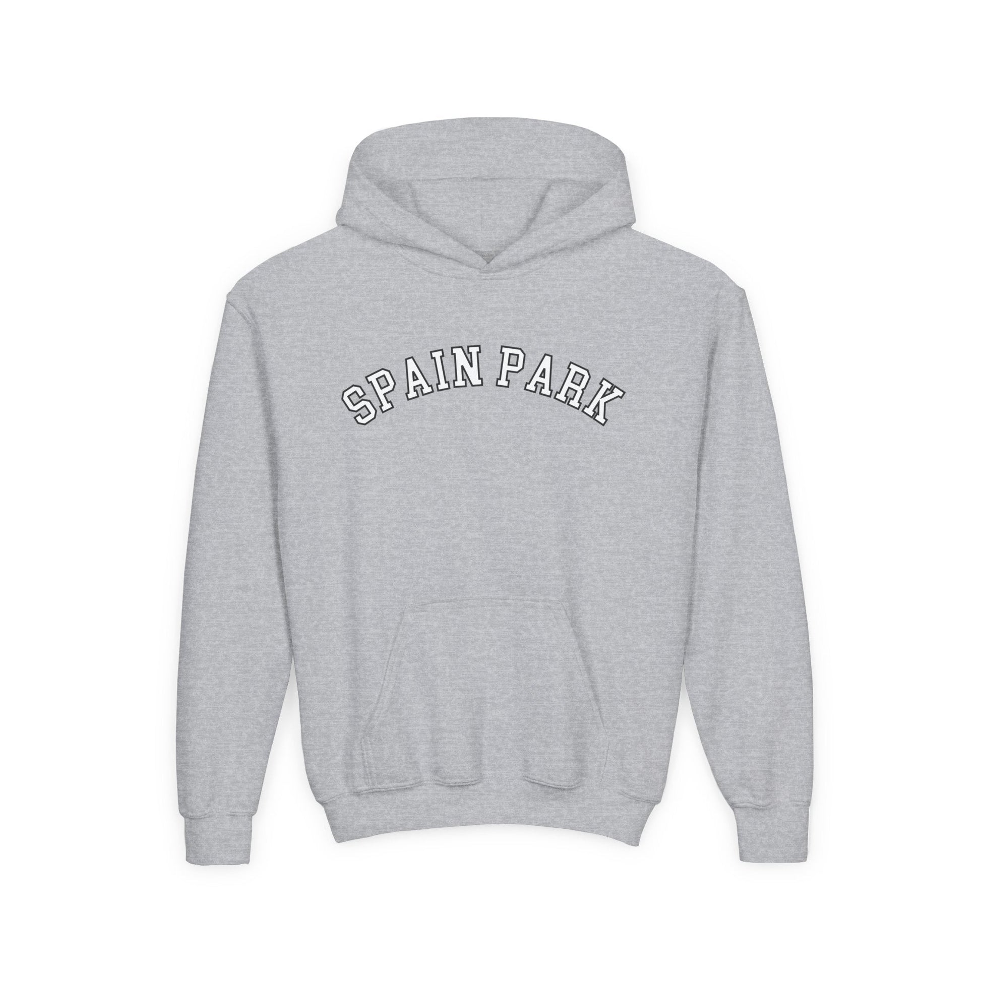 Spain Park Block Youth Heavy Blend Hooded Sweatshirt - joyful