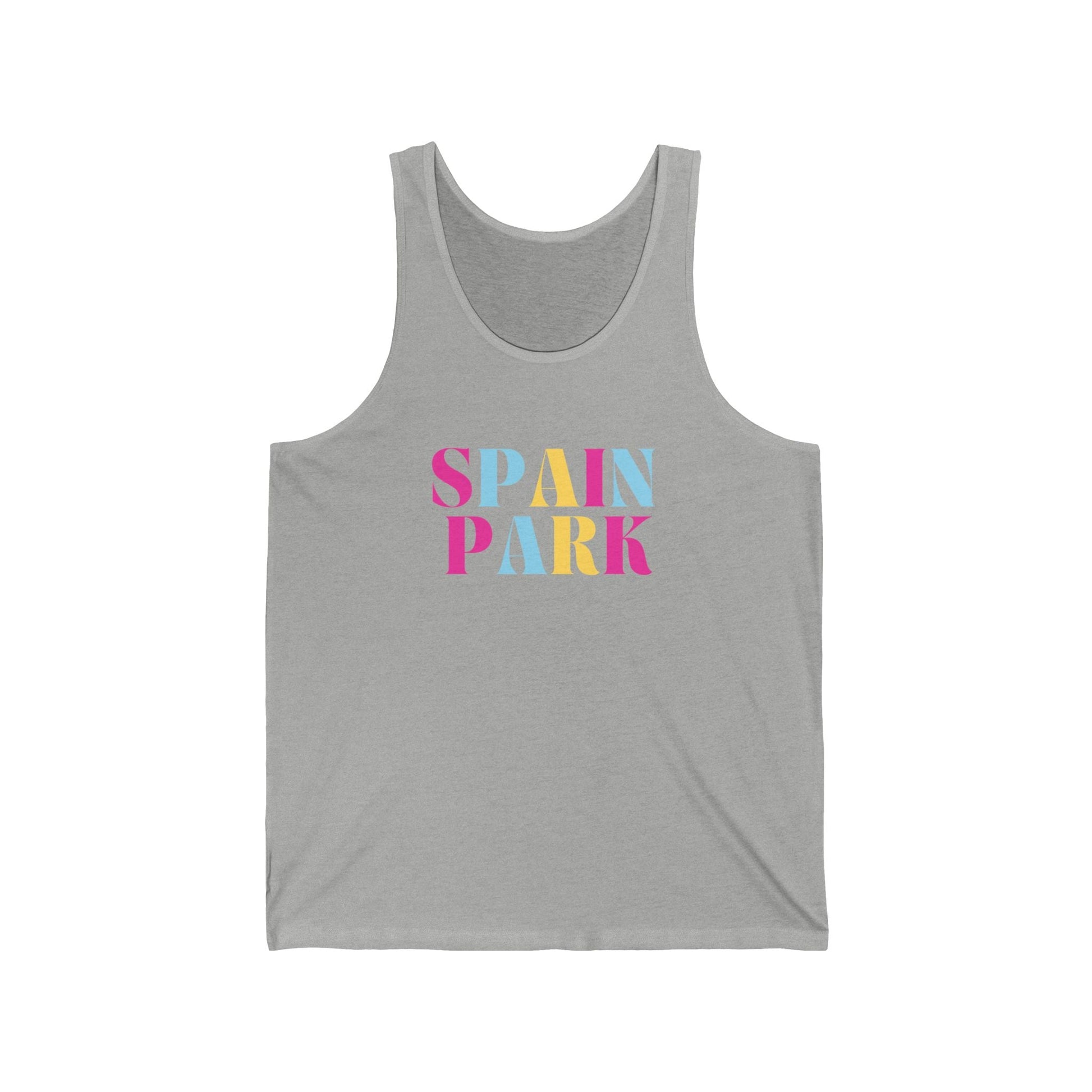 Spain Park - PASTEL Unisex Jersey Tank - joyful