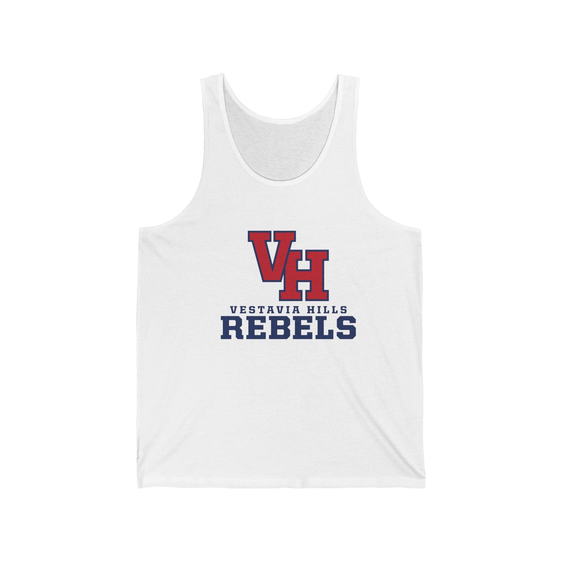 Vestavia - Vestavia Hills Rebels Unisex Jersey Tank - joyful